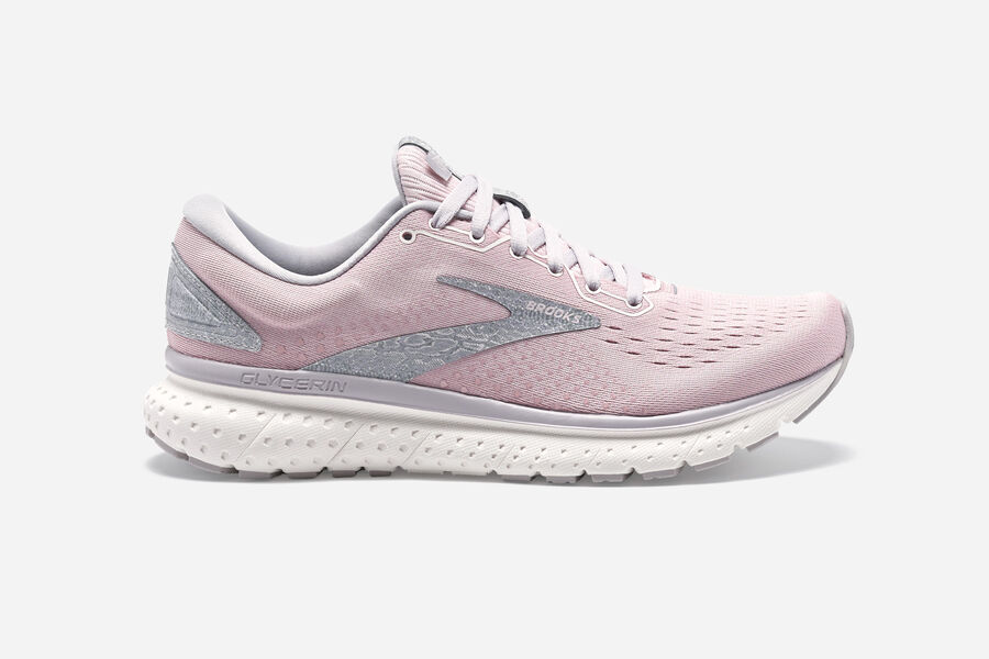 Zapatillas Running Brooks Glycerin 18 Mujer Rosas Ofertas PYMQ68243